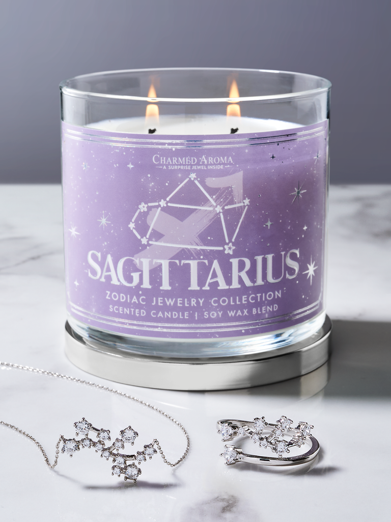 Sagittarius Zodiac Candle - Sagittarius Jewelry Collection