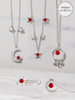 Garnet Candle - Garnet Jewelry Collection Made with Crystals From Swarovski®