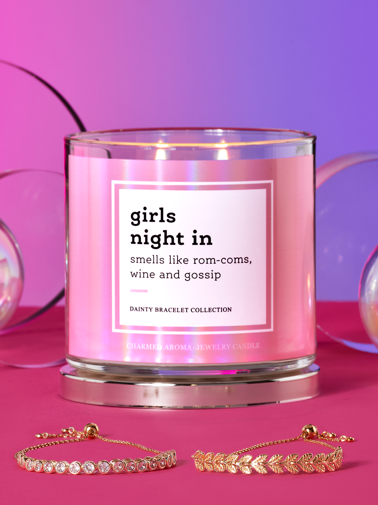 Girls Night In Candle - Dainty Gold Bracelet Collection