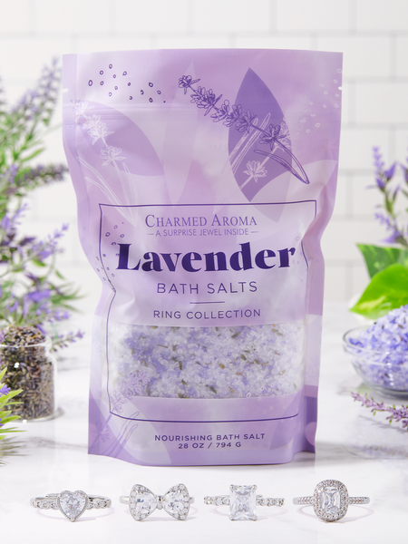 Lavender Bath Salts - Adjustable Ring Collection