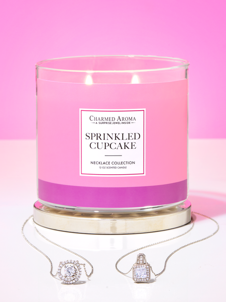 Sprinkled Cupcake Candle - Necklace Collection