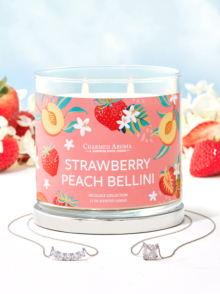 Strawberry Peach Bellini Candle - Necklace Collection
