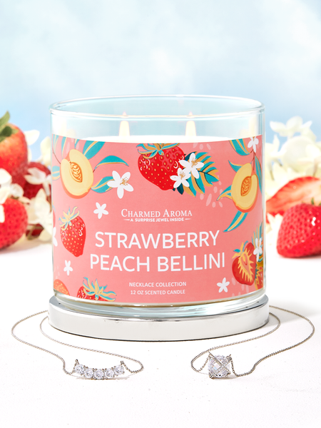 Strawberry Peach Bellini Candle - Necklace Collection