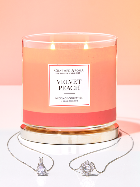 Velvet Peach Candle - Necklace Collection